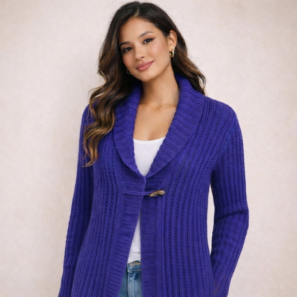 Croft & Barrow | Women's Rich Blue Cardigan, Size M